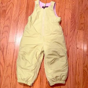 Lands End like new green snow bibs overalls 2T